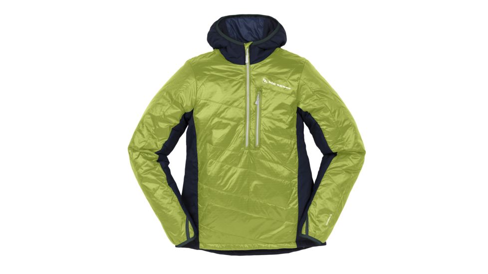 Big Agnes Porcupine Hooded Men's Pullover, Lime/Navy
