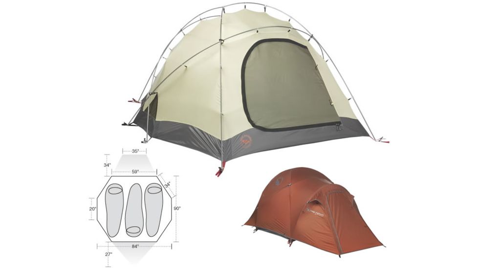 Big Agnes Royal Flush 3 tent - 3 Person, 4 Season