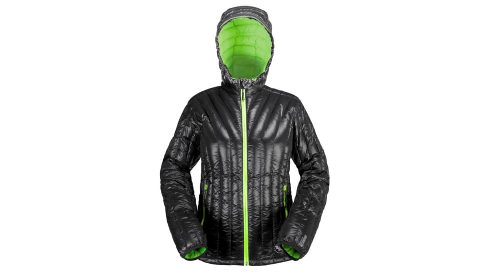 Big Agnes Shovelhead Hooded Jacket - Women's-Black/Lime-X-Large