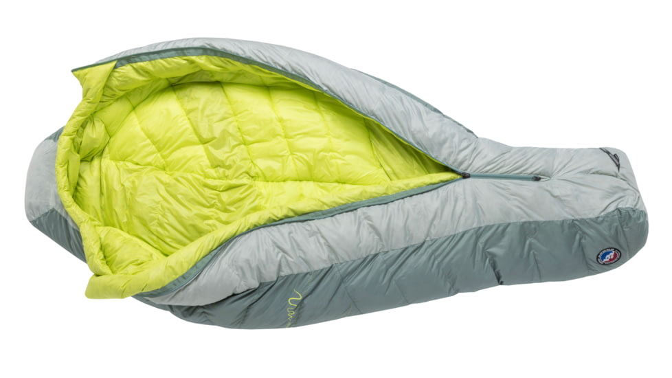 Big Agnes Sidewinder 20 650 RDS DownTek Sleeping Bag, Chinois Green/Mercury/Evening Primrose, Regular, BSW20R26