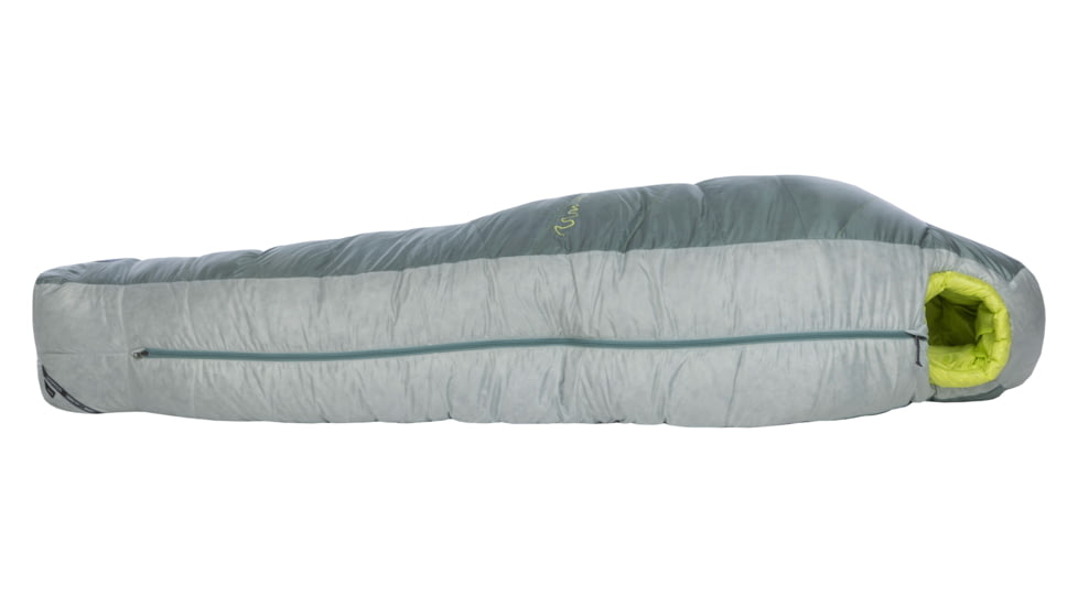 Big Agnes Sidewinder 20 650 RDS DownTek Sleeping Bag, Chinois Green/Mercury/Evening Primrose, Regular, BSW20R26