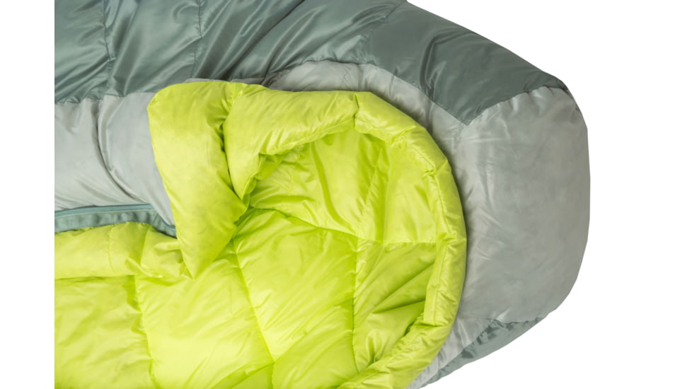 Big Agnes Sidewinder 20 650 RDS DownTek Sleeping Bag, Chinois Green/Mercury/Evening Primrose, Regular, BSW20R26