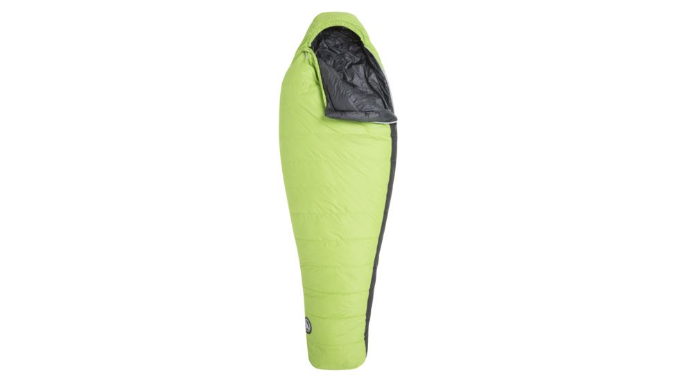 Big Agnes Spike Lake 15 Sleeping Bag 600 DownTek, Left Zip - Mens, Green/Gray, Regular, BTMSLRL19
