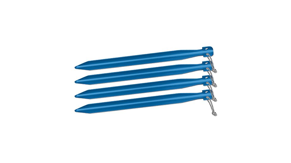 Big Agnes 12in Tent Stakes - 4 Pack, Blue, 12in, ASTAKEPK1219