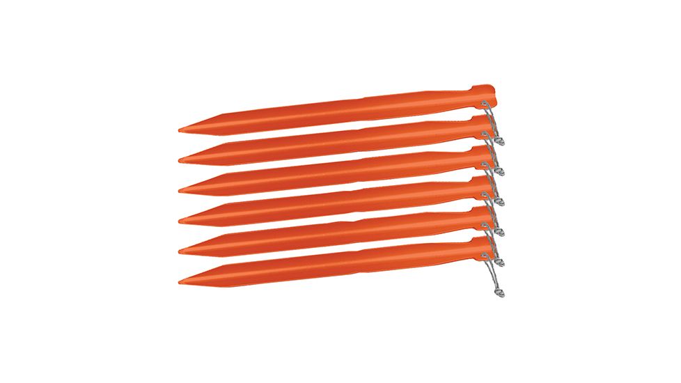 Big Agnes 7in Tent Stakes - 6 Pack, Gold, 7in, ASTAKEPK719