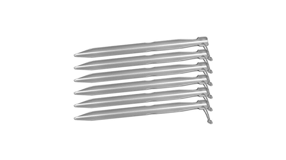 Big Agnes 6in Tent Stakes - 6 Pack, Silver, 6in, ASTAKEPK619