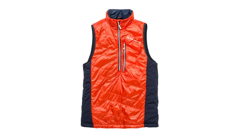 Big Agnes Thorpe Pullover Vest - Men's, Orange/Navy, Small, 31207-820-SM