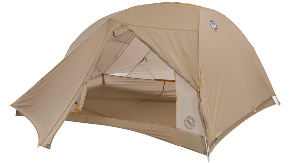 Big Agnes Tiger Wall UL3 Bikepack Solution Dye Tent, Greige/Gray, TTWULBP321
