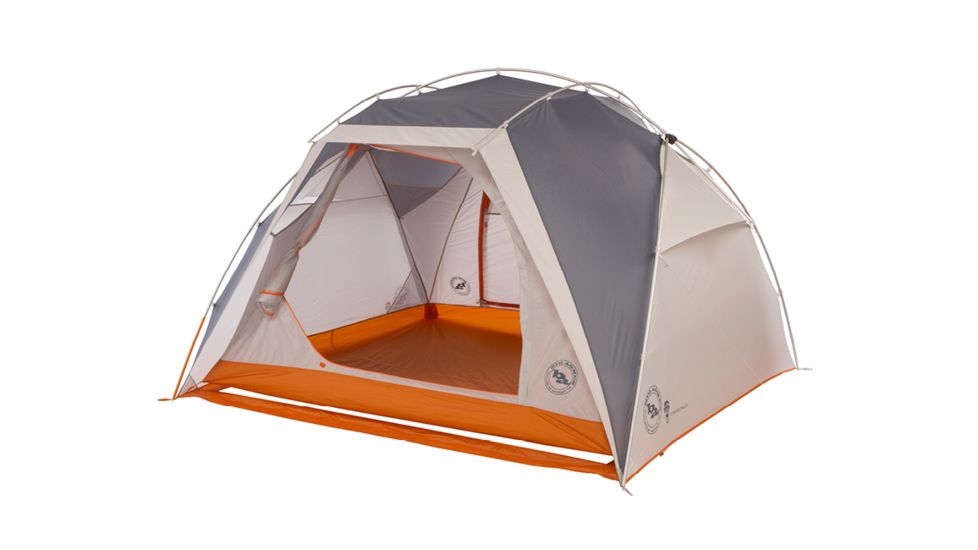 Big Agnes Titan 4 mtnGLO Tent, Gray/Orange, TTN4MG18