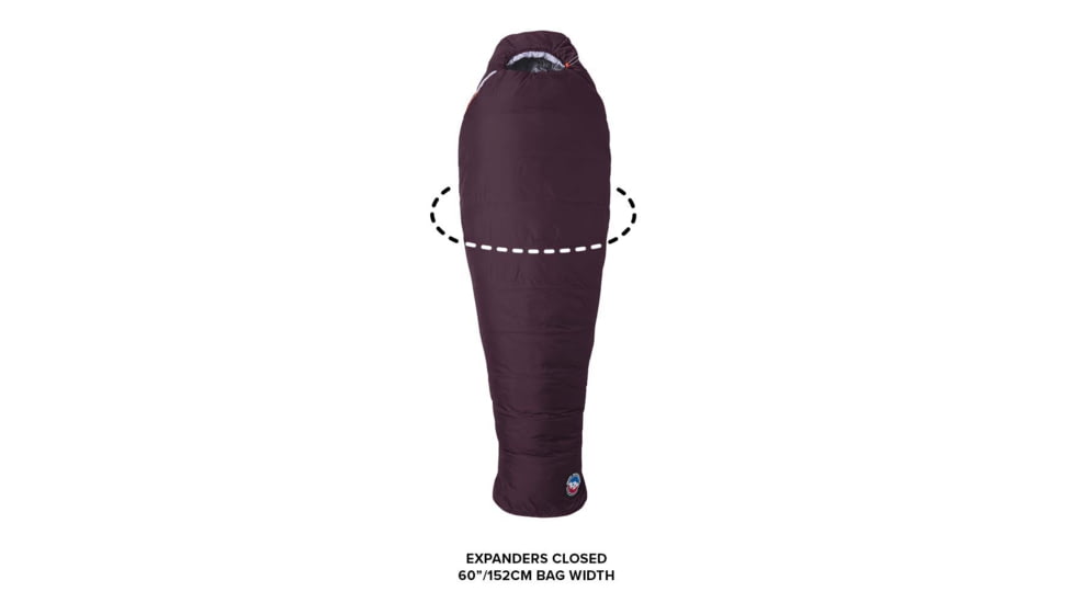 Big Agnes Torchlight Camp 20 Fireline Pro Sleeping Bag - Womens, Plum/Lavender, Petite Right, BTMWTLC20PR21