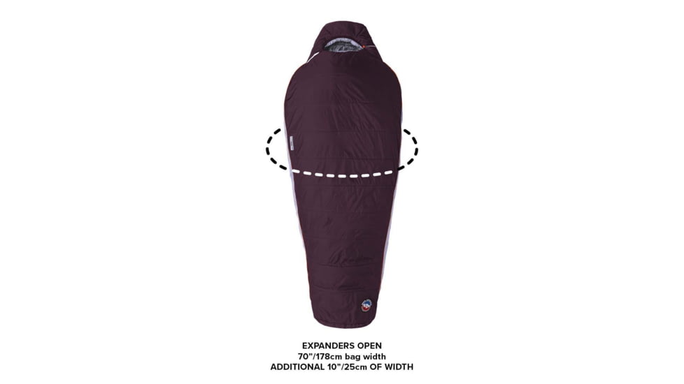 Big Agnes Torchlight Camp 20 Fireline Pro Sleeping Bag - Womens, Plum/Lavender, Petite Right, BTMWTLC20PR21