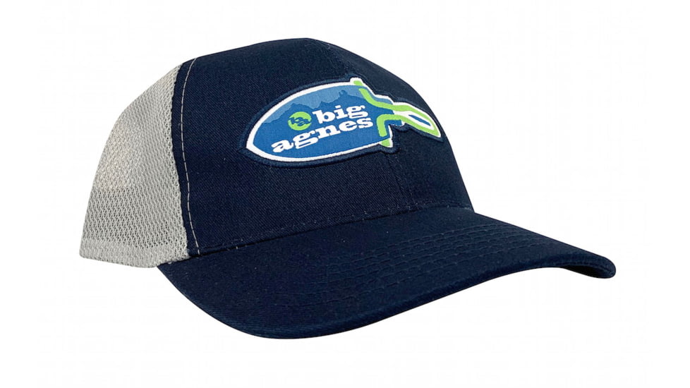 Big Agnes Trowel Trucker Hat, Blue/Grey, AHTRUCKTBG20