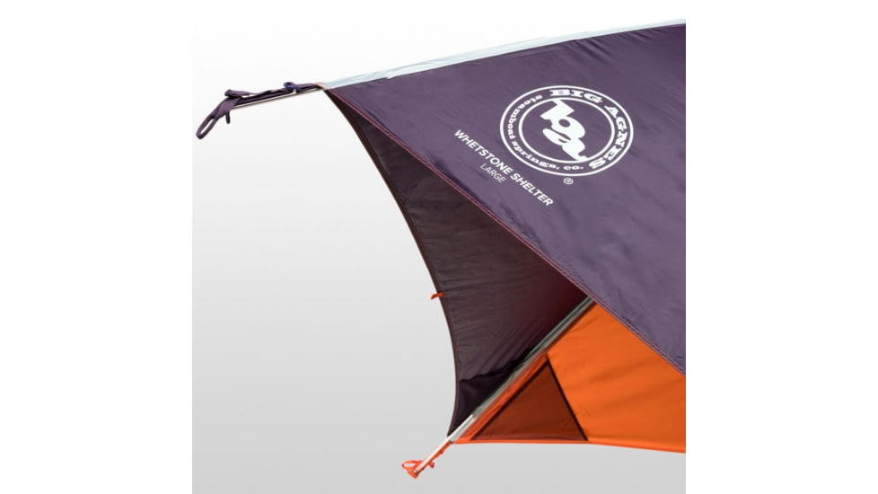 Big Agnes Whetstone Shelter With Floor Tent, Orange/Eggplant, TWSLG20