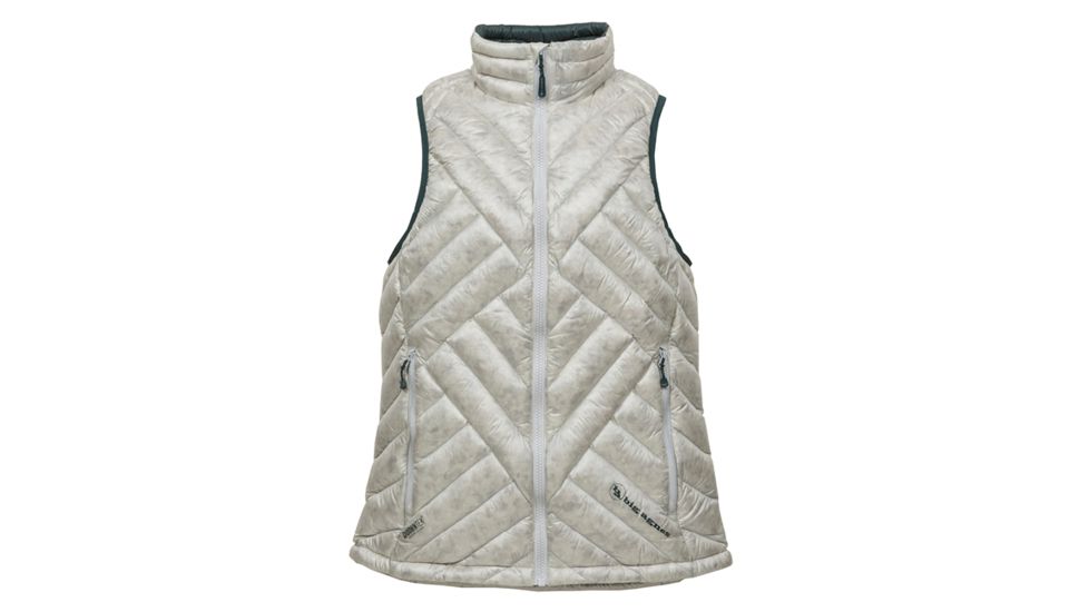 Big Agnes Women's Late Lunch Vest - 700 DownTek, Pearl/Green, Medium 31405-110-MD