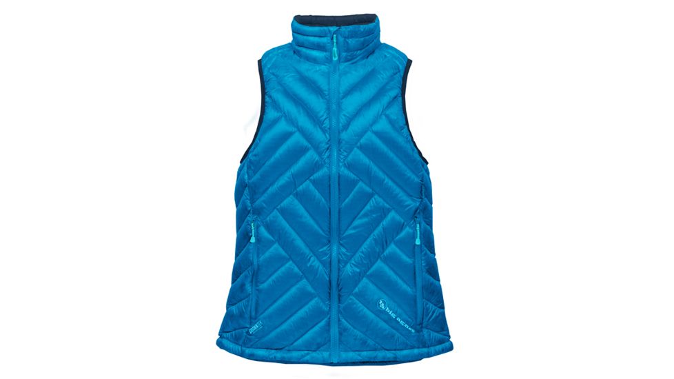 Big Agnes Women's Late Lunch Vest - 700 DownTek, Turquoise/Navy, Medium 31405-444-MD