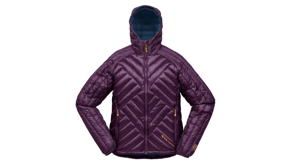 Big Agnes Women's Shovelhead Hooded Jacket - 700 DownTek, Purple/Navy, Medium 31403-501-MD