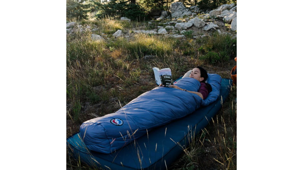 Big Agnes Ws Anthracite 20 FireLine Pro Recycled Sleeping Bag - Womens, Slate, Long, Right Zipper, BTMWA20LR23