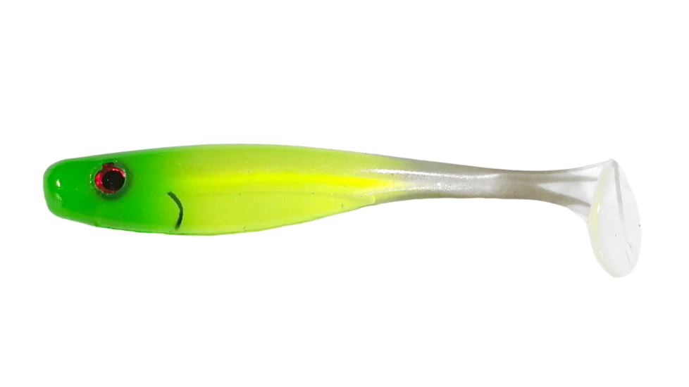 Big Bite Baits Suicide Shad Shad, 5, 3.5in, Lemonade, 35SWTM-35