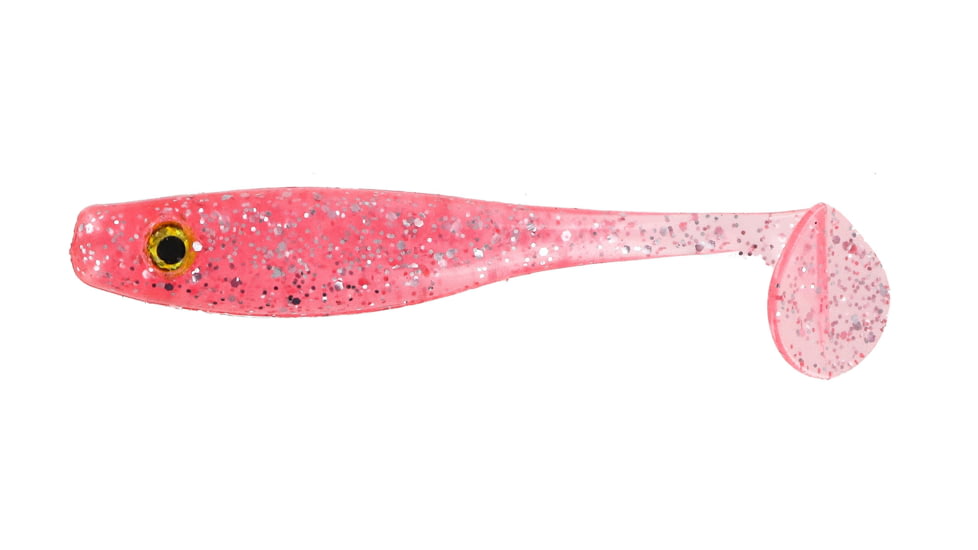 Big Bite Baits Suicide Shad Shad, 5, 3.5in, Pink Silver, 35SWTM-27