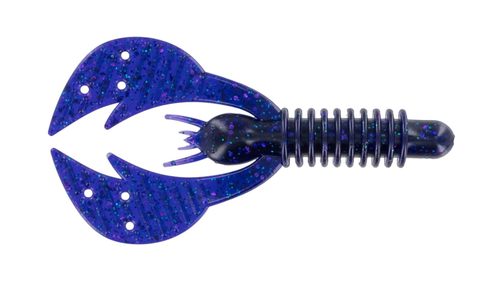 Big Bite Baits Kamikaze Craw Creature Bait, 6, 3.75in, Junebug Candy, 375KMCRW-03
