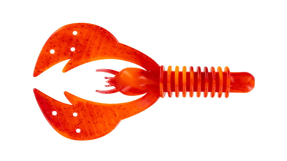 Big Bite Baits Kamikaze Craw Creature Bait, 8, 3in, Flamethrower, 3KMCRW-15