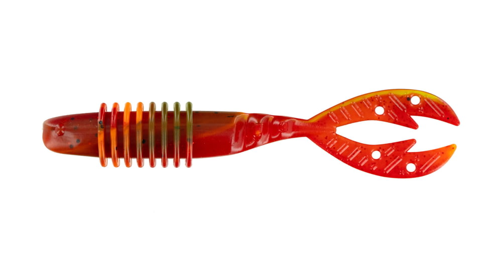 Big Bite Baits Kamikaze Swimon Swimbaits, 10, 4.25in, Green Pumpkin Flamethrower, 425KMSW-10