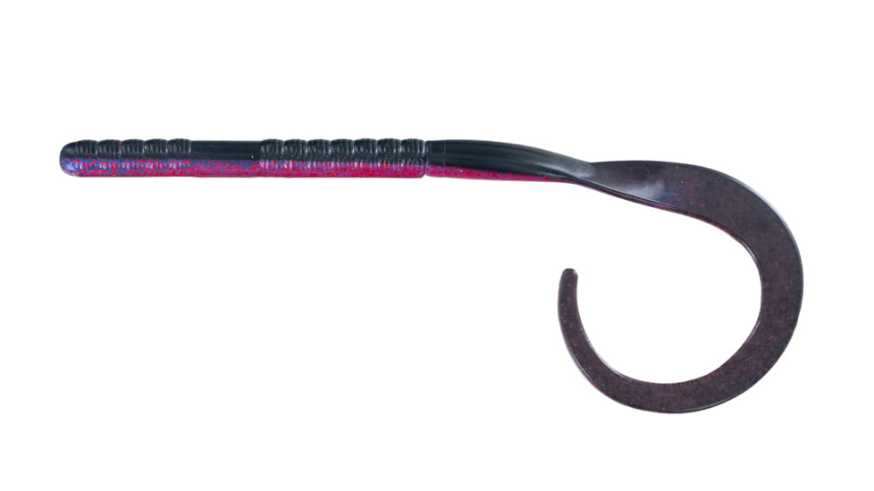 Big Bite Baits 7" Baby B2 Worm, Tequilla Fire, BBB-7B2-17