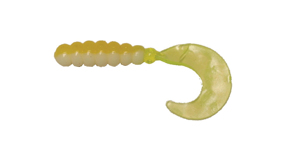 Big Bite Baits Fat Grub Curl Tail Grub, 6, 2in, Acid Rain, FG2-08