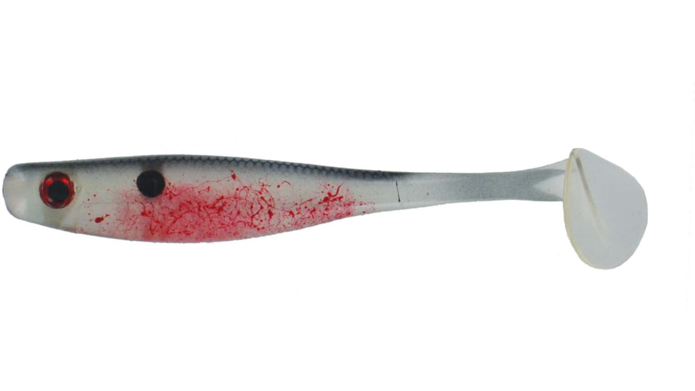 Big Bite Baits Suicide Shad Swimbaits, 5, 3 1/2in, Bleeding Shad, 35SWTM-12
