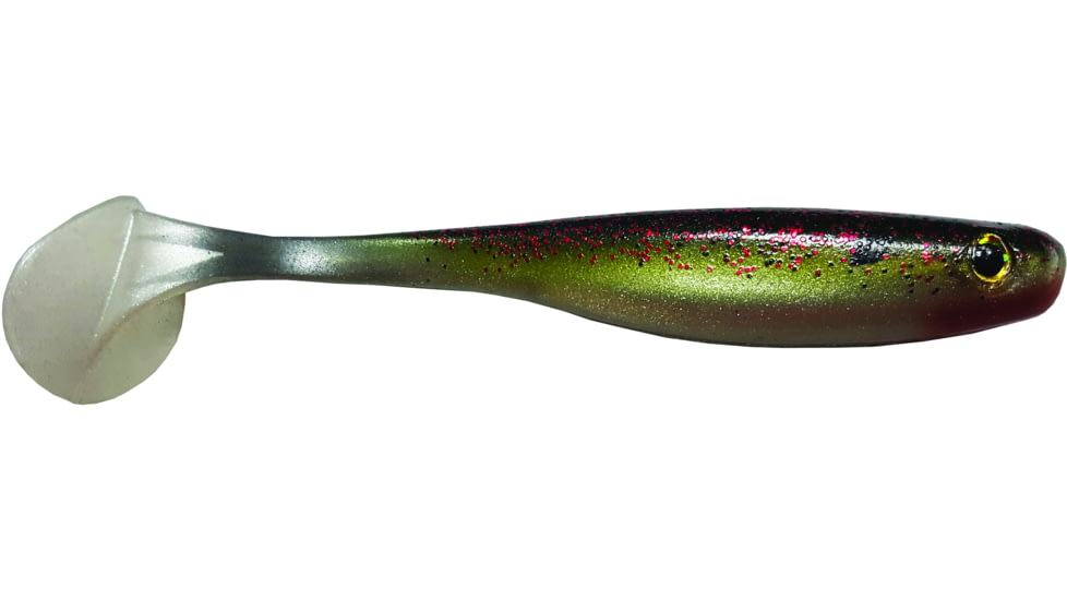 Big Bite Baits Suicide Shad Swimbaits, 5, 3 1/2in, Watermelon Red Ghost, 35SWTM-08
