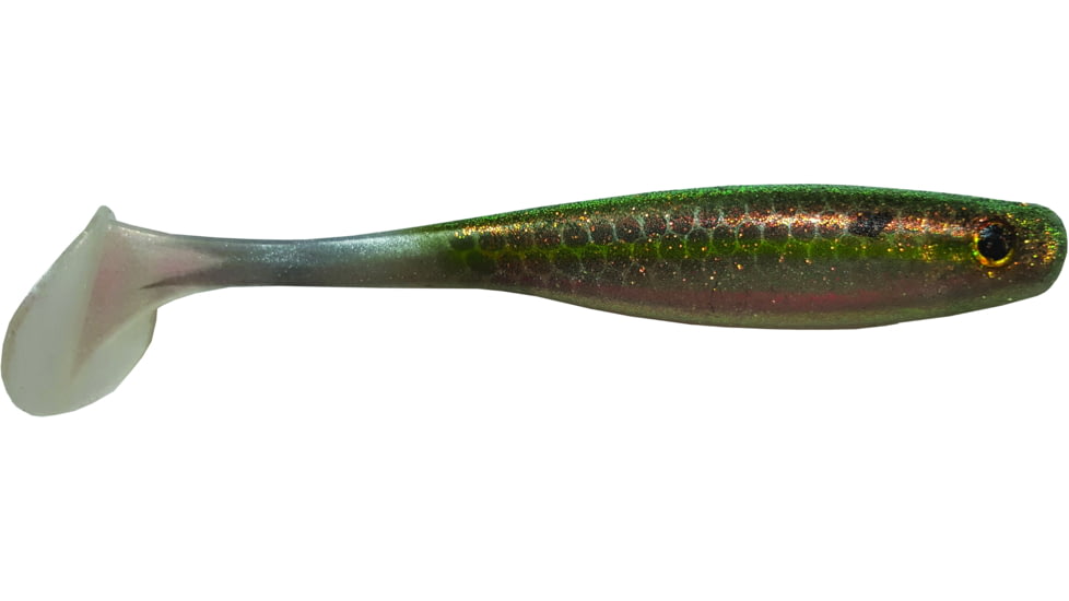 Big Bite Baits Suicide Shad Swimbaits, 4, 5in, Chartreuse, 5SWTM-07