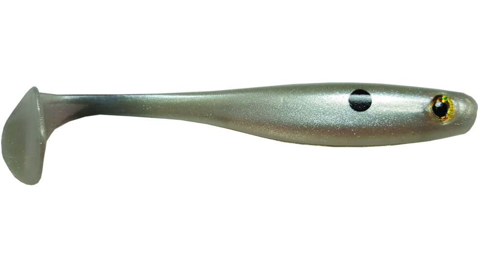 Big Bite Baits Suicide Shad Swimbaits, 4, 5in, Pearl, 5SWTM-01