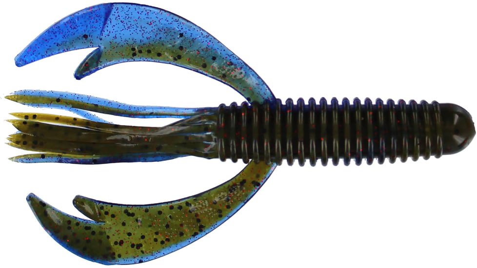 Big Bite Baits Swimming Craw Tube Tube, 10, 4in, Confusion, SWCRWT-20