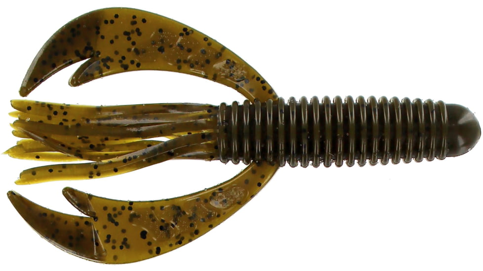 Big Bite Baits Swimming Craw Tube Tube, 10, 4in, Green Pumpkin, SWCRWT-02