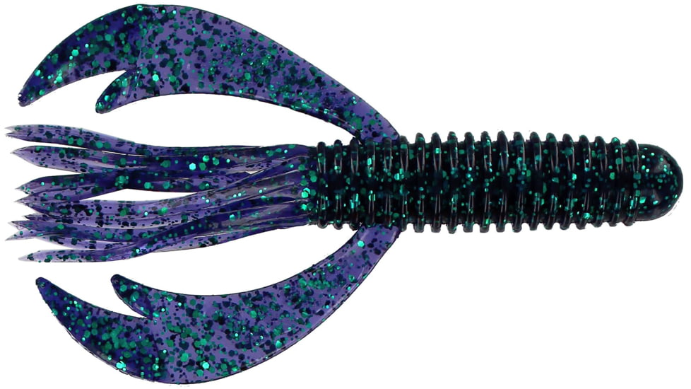 Big Bite Baits Swimming Craw Tube Tube, 10, 4in, Junebug, SWCRWT-03