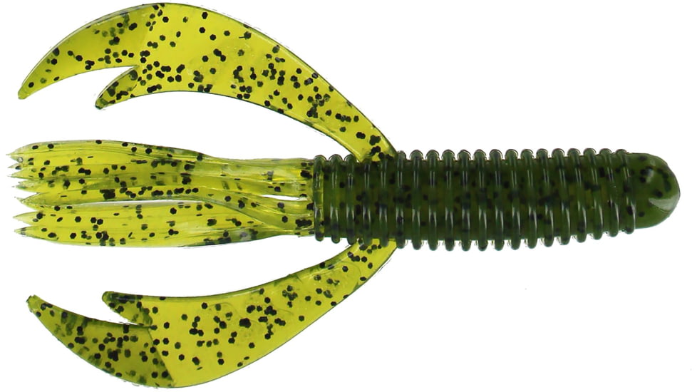 Big Bite Baits Swimming Craw Tube Tube, 10, 4in, Watermelon Seed, SWCRWT-05