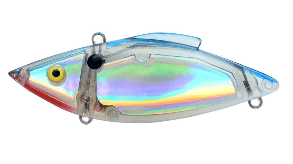 Bill Lewis Rat-L-Trap Letric Shad Lipless Crankbait, 3in, 1/2oz, Sinking, Lectric Silver, BLF-RTL1