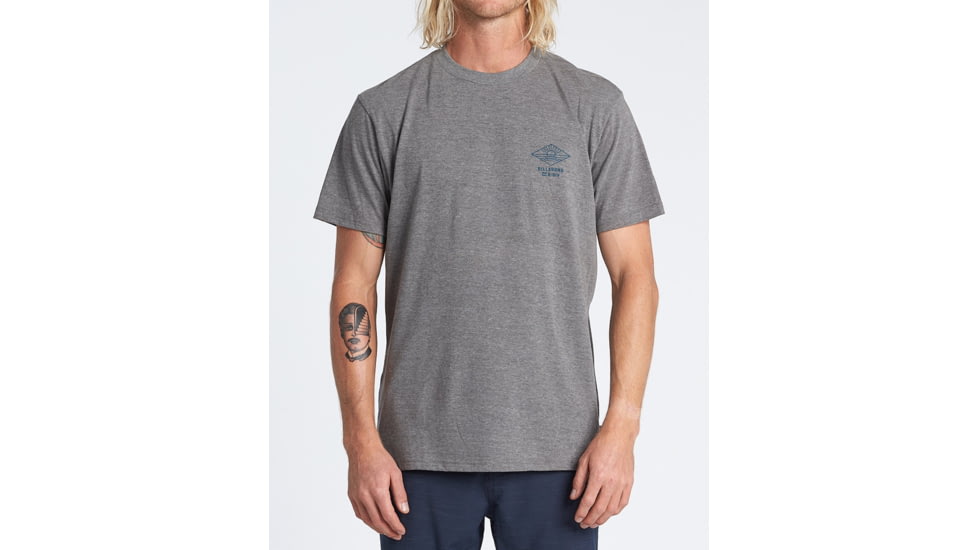 Billabong A Frame Short Sleeve T-Shirt - Mens, Dark Grey Heather, Medium, M4041BAF-dgr-M