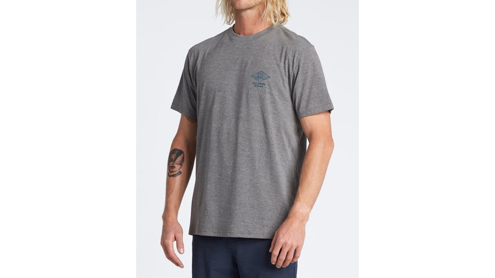 Billabong A Frame Short Sleeve T-Shirt - Mens, Dark Grey Heather, Medium, M4041BAF-dgr-M