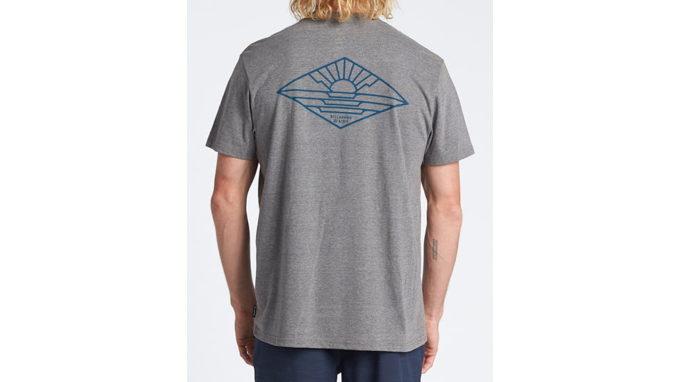 Billabong A Frame Short Sleeve T-Shirt - Mens, Dark Grey Heather, Medium, M4041BAF-dgr-M