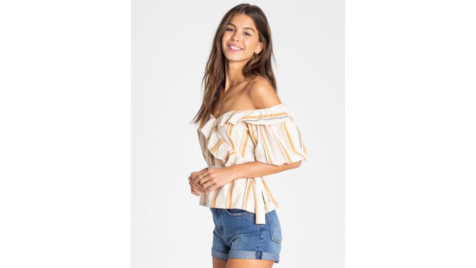 Billabong Babes All Day - Shirt - Womens, White Cap, Large, J502TBBA-WCP-L