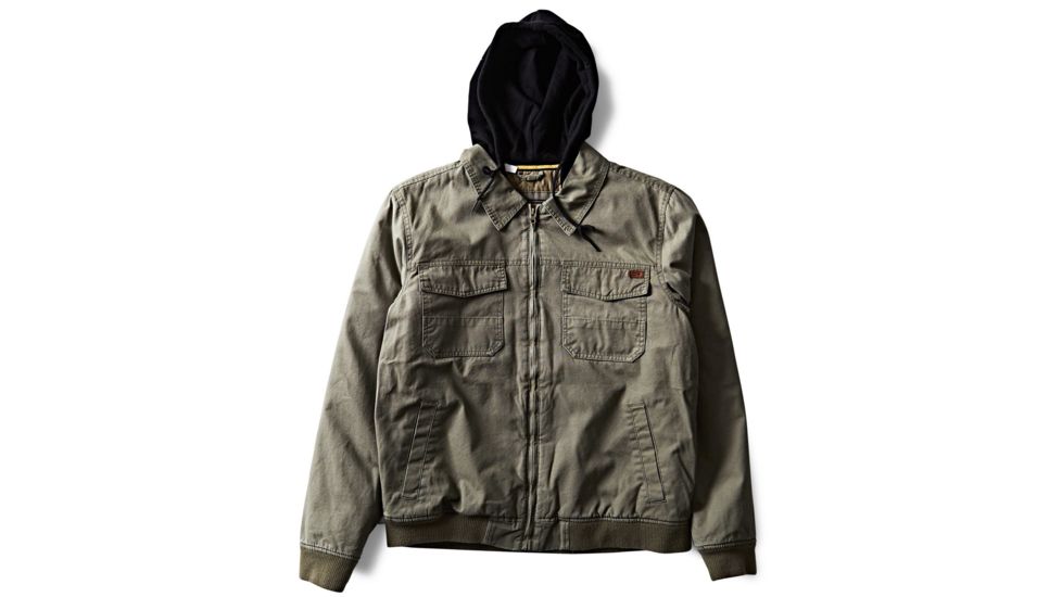 Billabong Barlow Twill Jacket - Mens, Light Military, Large, M706QBBT-LMT-L