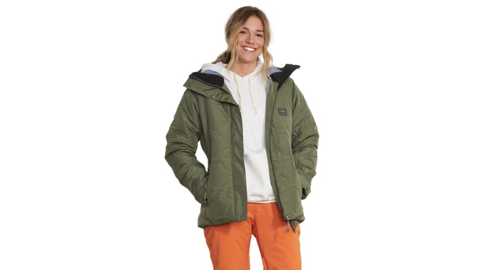 Billabong Bliss Insulated Jacket - Womens, Olive, Small, JSNJVBBL-340-S