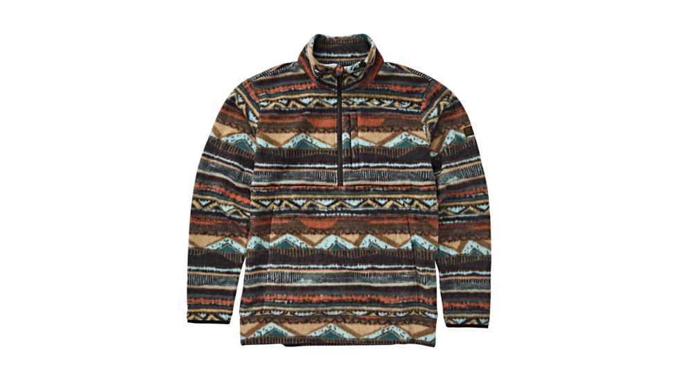 Billabong Boundary Mock Half Zip Sweatshirt - Mens, Rust, Extra Large, M640QBBM-RST-XL