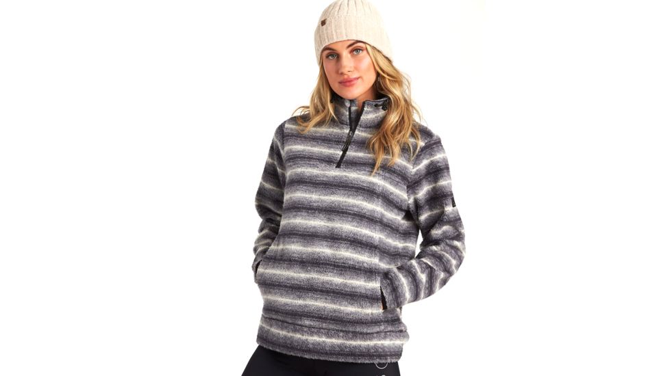 Billabong Boundary Mock Neck - Womens, Black/White, Extra Small, J623WBBO-black/white-XS