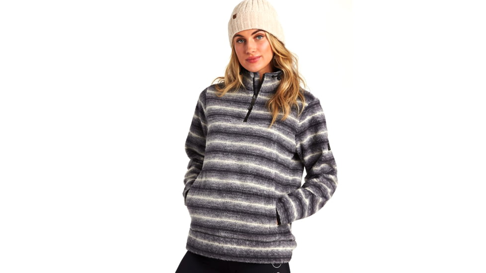 Billabong Boundary Mock Neck - Womens, Black/White, Large, J623WBBO-black/white-L