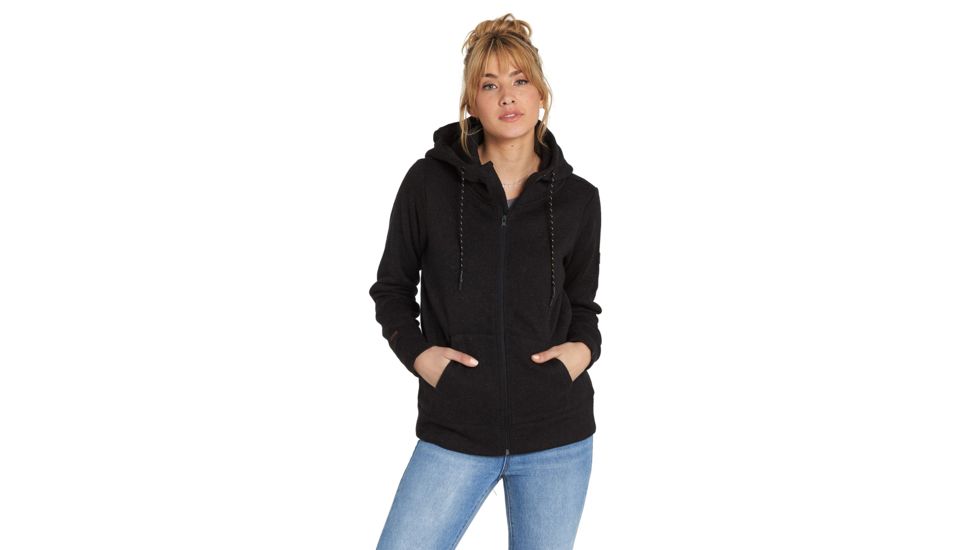 Billabong A/Div Boundary Half-Zip Pullover Fleece - Womens, Black Heather, Small, J623SBBO-BKH-S