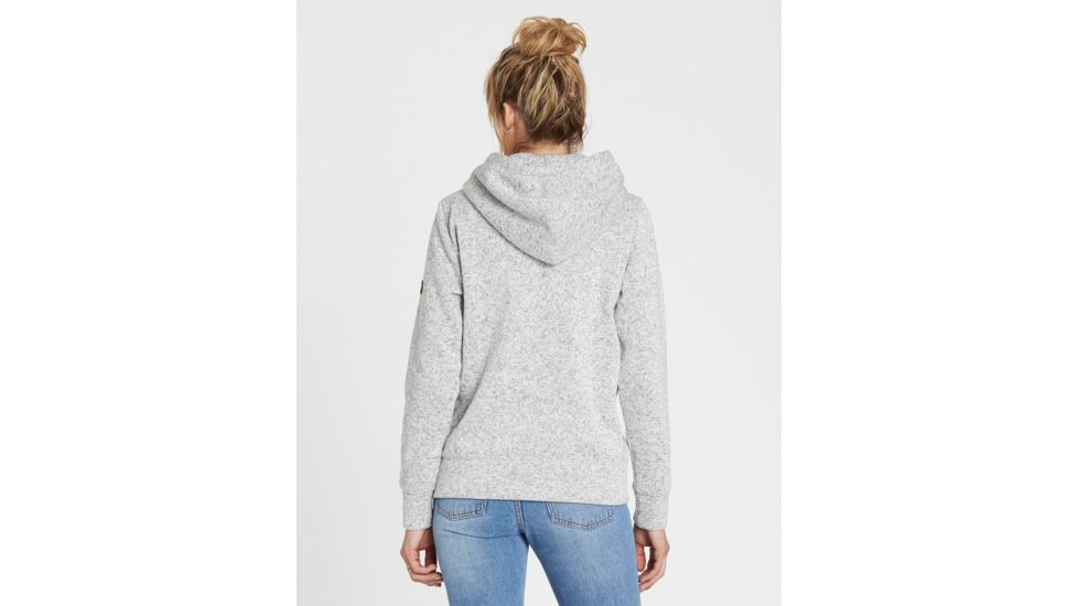 Billabong A/Div Boundary Half-Zip Pullover Fleece - Womens, Grey Heather, Large, J623SBBO-GRH-L