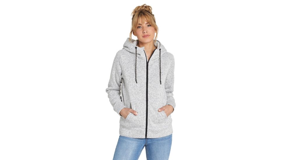 Billabong A/Div Boundary Half-Zip Pullover Fleece - Womens, Grey Heather, Large, J623SBBO-GRH-L