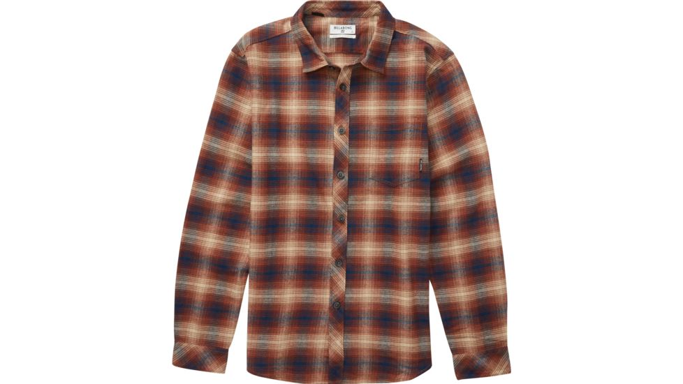 Billabong Coastline Flannel Long Sleeve Shirt - Mens, Hazel, Large M523QBCF-HZL-L